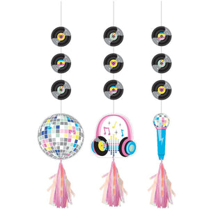 Birthday Beats Hanging Cutouts w/ Tassels (3 per Pkg) by Creative Converting