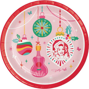 Holly Dolly 6.75 inch Paper Luncheon Plate (8/Pkg)