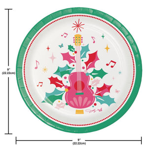 Holly Dolly 8.75 inch Paper Dinner Plate (8/Pkg)