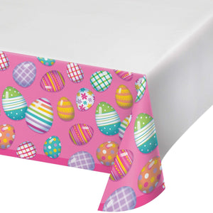 Easter-themed Easter Paper Tablecover Border Print, 54"x with modern aesthetics, includes Happy Eggster Easter Paper Tablecover Border Print, 54"x 96".