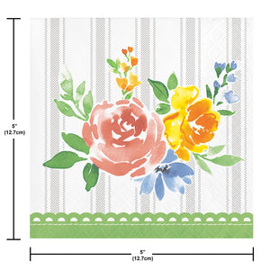 Spring Cottage Easter Beverage Napkin (16/Pkg)