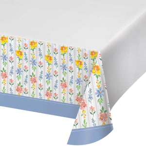 Easter-themed Easter Paper Tablecover Border Print, 54"x with modern aesthetics, includes Spring Cottage Easter Paper Tablecover Border Print, 54"x 96".