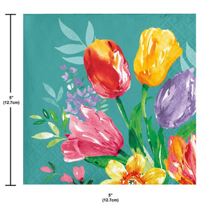 Beautiful Blooms Easter Beverage Napkin (16/Pkg)