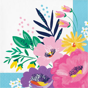 Fresh Florals 2-Ply Paper Luncheon Napkin (16/Pkg)