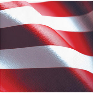 Freedom Flag 2-Ply Paper Beverage Napkin (16/Pkg)