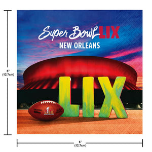 Super Bowl LIX 2 Ply Beverage Napkin (16/Pkg)