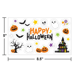 Halloween Gel Window Clings (1/Pkg)