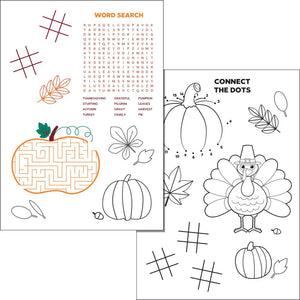 Thanksgiving Activity Sheet (25/Pkg)