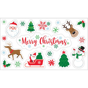 Christmas Gel Window Clings (1/Pkg)