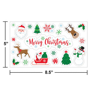 Christmas Gel Window Clings (1/Pkg)