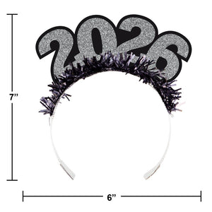 2026 New Year's Eve Tiara (6/Pkg)