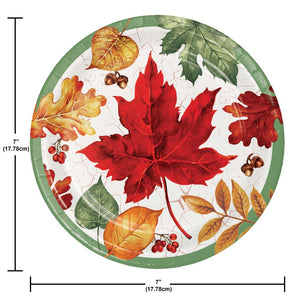 Autumn Air 6.75 inch Paper Luncheon Plate (8/Pkg)