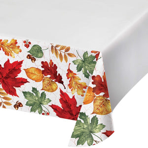 Autumn Air Paper Tablecover, 54" x 102" (1/Pkg)