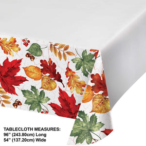 Autumn Air Paper Tablecover, 54" x 102" (1/Pkg)