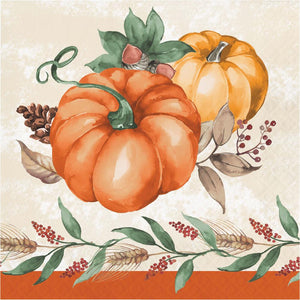 Harvest Delight 2-Ply Paper Luncheon Napkin (16/Pkg)