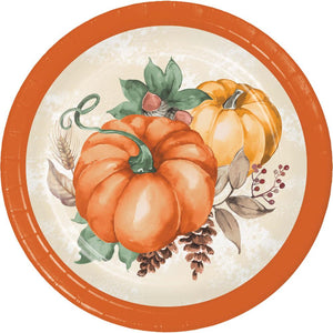 Harvest Delight 6.75 inch Paper Luncheon Plate (8/Pkg)