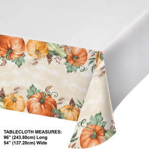 Harvest Delight Paper Tablecover, 54" x 102" (1/Pkg)