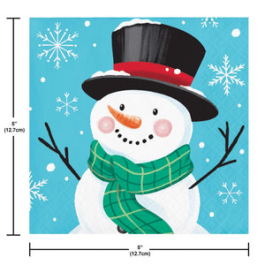 Frosty Friends 2-Ply Paper Beverage Napkin (16/Pkg)