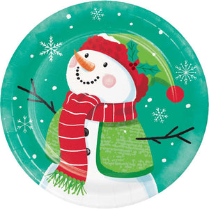 Frosty Friends 6.75 inch Paper Luncheon Plate (8/Pkg)