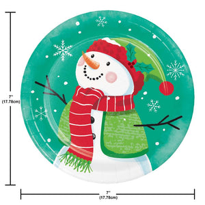 Frosty Friends 6.75 inch Paper Luncheon Plate (8/Pkg)