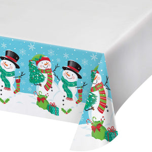 Frosty Friends Paper Tablecover, 54" x 102" (1/Pkg)