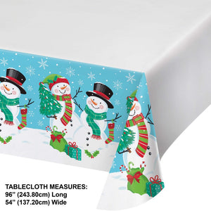 Frosty Friends Paper Tablecover, 54" x 102" (1/Pkg)