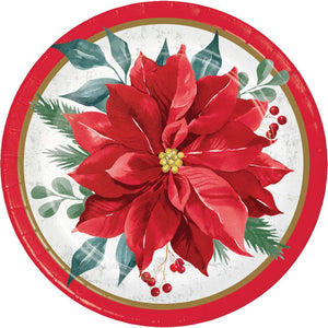 Festive Floral 6.75 inch Paper Luncheon Plate (8/Pkg)