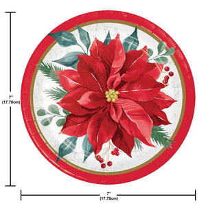 Festive Floral 6.75 inch Paper Luncheon Plate (8/Pkg)