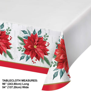 Festive Floral Paper Tablecover, 54" x 102" (1/Pkg)