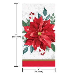 Festive Floral 2-Ply Paper Guest Towel (16/Pkg)