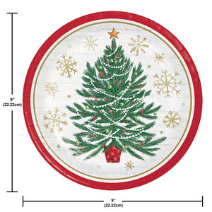 Timeless Tree 8.75 inch Paper Dinner Plate (8/Pkg)