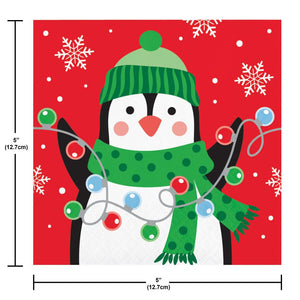 Christmas Cheer 2-Ply Paper Beverage Napkin (16/Pkg)