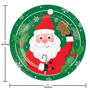 Christmas Cheer 8.75 inch Paper Dinner Plate (8/Pkg)