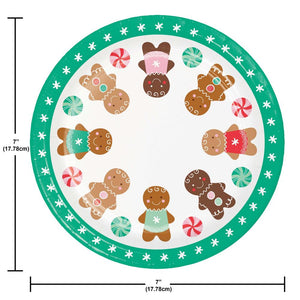 Holiday Sweets 6.75 inch Paper Luncheon Plate (8/Pkg)