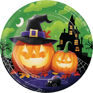 Perfectly Pumpkin 8.75 inch Paper Dinner Plate (8/Pkg)