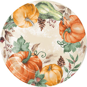 Harvest Delight 8.75 inch Paper Dinner Plate (8/Pkg)