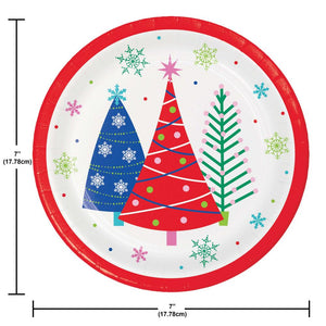 Joyful and Jolly 6.75 inch Paper Luncheon Plate (8/Pkg)