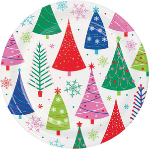 Joyful and Jolly 8.75 inch Paper Dinner Plate (8/Pkg)