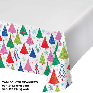 Joyful and Jolly Paper Tablecover, 54" x 102" (1/Pkg)