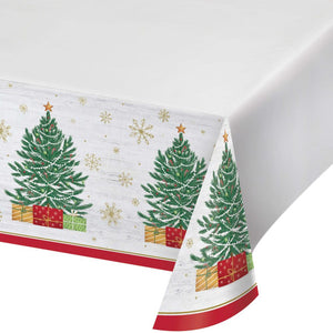 Timeless Tree Paper Tablecover, 54" x 102" (1/Pkg)