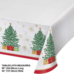 Timeless Tree Paper Tablecover, 54" x 102" (1/Pkg)