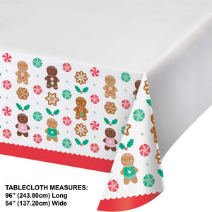 Holiday Sweets Paper Tablecover, 54" x 102" (1/Pkg)