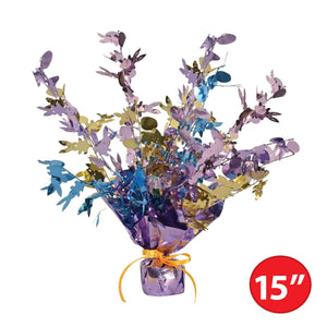 Beistle Easter Bunny & Egg Gleam 'N Burst Centerpiece - 15 inch, Easter Table Decor, 1/pkg, 12/case