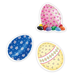 Bulk Easter Party Bunny, Basket & Egg Stickers (48 Sheets per Case) by Beistle