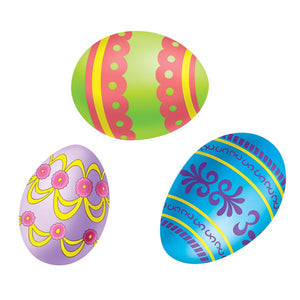 Bulk Easter Party Color Bright Egg Stickers (48 Sheets per Case) by Beistle