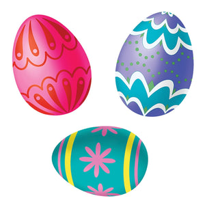 Bulk Easter Party Color Bright Egg Stickers (48 Sheets per Case) by Beistle