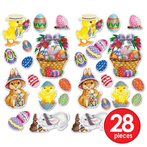 Beistle Easter Basket & Friends Cutouts (12 packs) - Easter Party Supplies