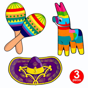 Bulk Cinco de Mayo Party Fiesta Cutouts (Case of 36) by Beistle