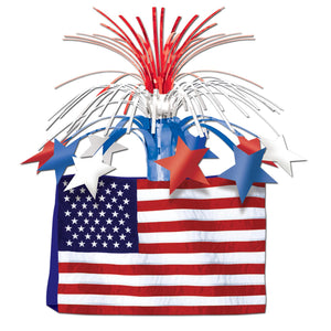 American Flag Party Centerpiece - Bulk 12 Pack