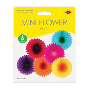 Bulk Mini Flower Fans Party Decoration (Case of 72) by Beistle